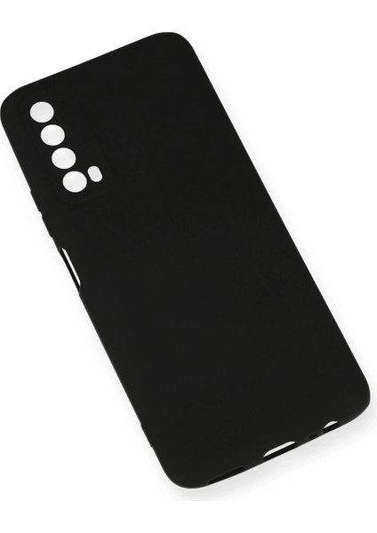 Huawei P Smart 2021 Kılıf First Silikon - Siyah Glstd