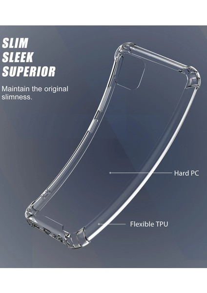 Realme C11 Kılıf OleX Tpu Silikon - Şeffaf Glstd