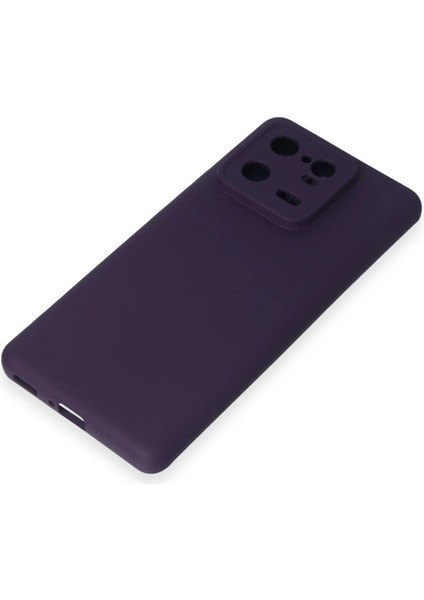 Xiaomi Mi 13 Pro Kılıf Nano Içi Kadife Silikon - Mor Glstd