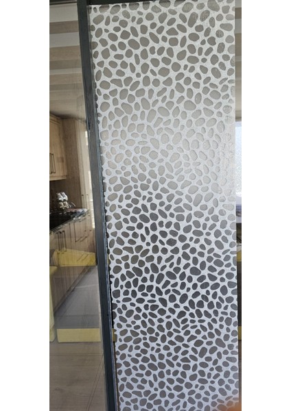 45X100CM Desenli Statik Cam Filmi Kaplama | Mutfak Ofis Banyo Kafe Restoran