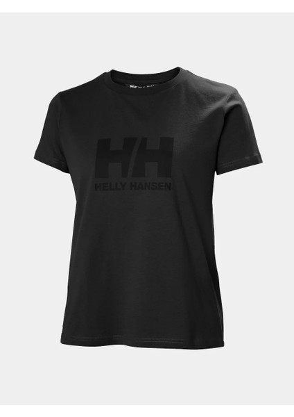 Helly Hansen W Hh Logo T-Shırt 3.0 Kadin Siyah Tshirt HHA.54593-HHA.990