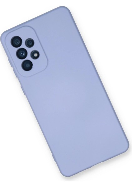 Samsung Galaxy A73 5g Kılıf Nano Içi Kadife Silikon - Lila Glstd