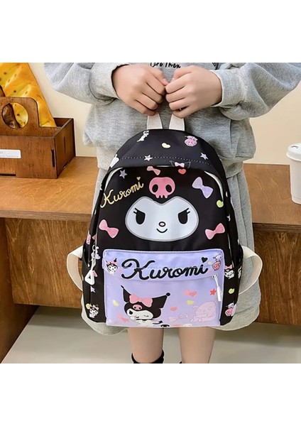 Çocuk Sırt Çantası Kuromi Figürlü Küçük Boy Krm0051 (32cm*25cm*11cm) fiyatları
