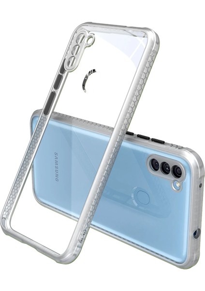 Samsung Galaxy A11 Kılıf Miami Şeffaf Silikon - Şeffaf Glstd