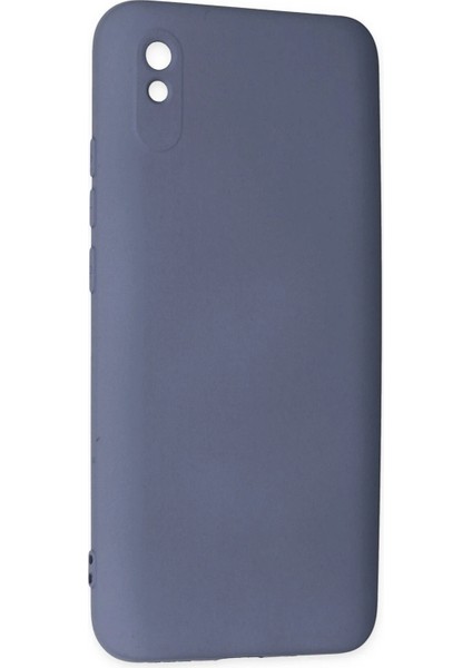 Xiaomi Redmi 9A Kılıf Nano Içi Kadife Silikon - Gri Glstd
