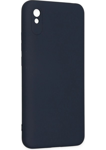 Xiaomi Redmi 9A Kılıf Nano Içi Kadife Silikon - Lacivert Glstd