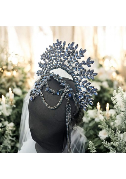 Alınlıklı Büyük Gelin Tacı,kına,nişan,söz,after,bride,party Taç