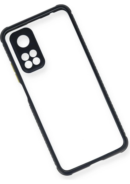 Xiaomi Mi 10T Pro Kılıf Miami Şeffaf Silikon - Lacivert Glstd