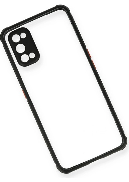 Realme 7 Pro Kılıf Miami Şeffaf Silikon - Siyah Glstd
