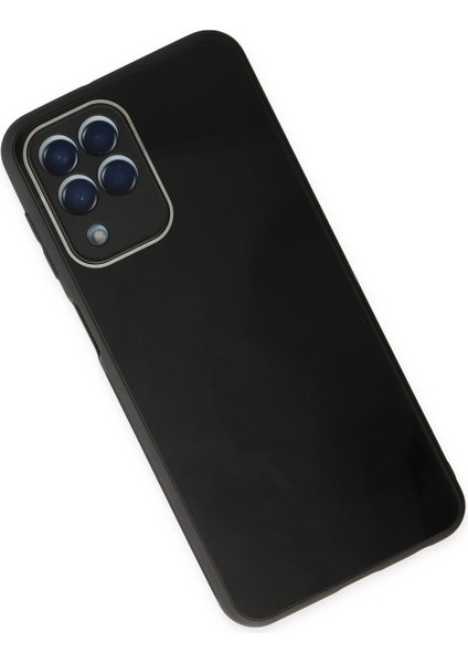 Samsung Galaxy M33 Kılıf Glass Kapak - Siyah Glstd