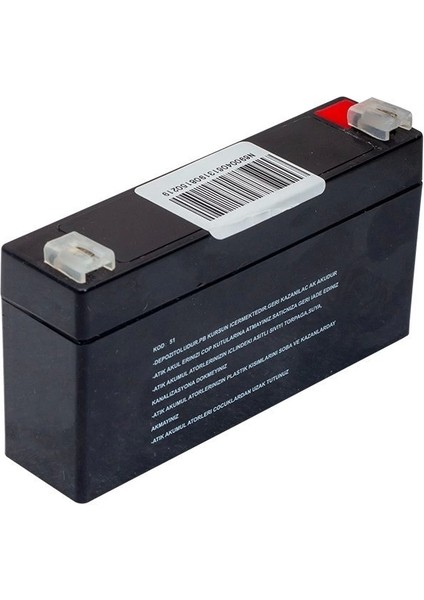 Akü 6 Volt 1.3 Amper Atex Akü ( 98 x 25 x 52 mm ) (4172)