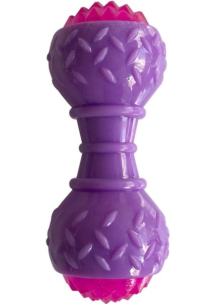 Luxury Kampanya Estevia Aktivite Sesli ve Işıklı Köpek Oyuncak Dumbel 5X15 cm Mor Yeni!!! 1 Adet