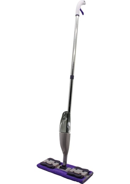 Spreyli - Su Hazneli 270 ml Mandallı Yüzey Temizlik Palet Mop M.fiber Paspas Sap 115 cm- 360° BRKT-910149 (4887)