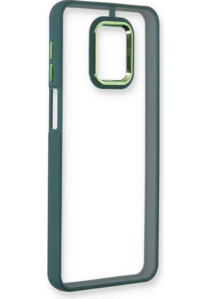Xiaomi Redmi Note 9 Pro Kılıf Dora Kapak - Haki Yeşil Glstd