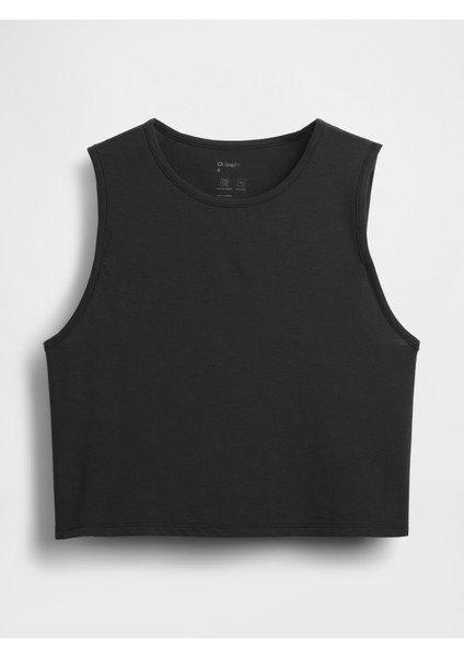 Kadın Siyah Gapfit Breathe Crop T-Shirt modelleri