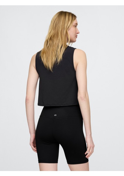 Kadın Siyah Gapfit Breathe Crop T-Shirt fırsatları
