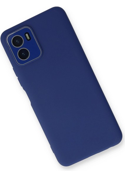 Vivo Y15S Kılıf Lansman Glass Kapak - Sky Blue Glstd