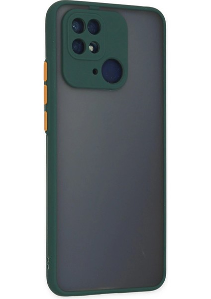 Xiaomi Redmi 10C Kılıf Montreal Silikon Kapak - Yeşil Glstd