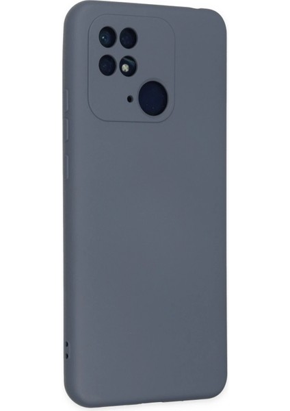 Xiaomi Redmi 10C Kılıf Nano Içi Kadife Silikon - Gri Glstd