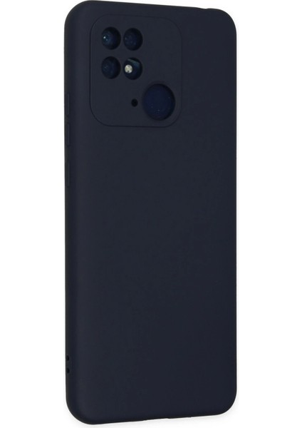 Xiaomi Redmi 10C Kılıf Nano Içi Kadife Silikon - Lacivert Glstd