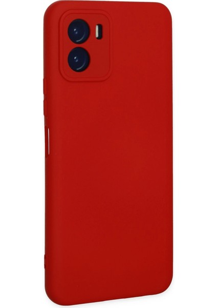 Vivo Y15S Kılıf Nano Içi Kadife Silikon - Kırmızı Glstd