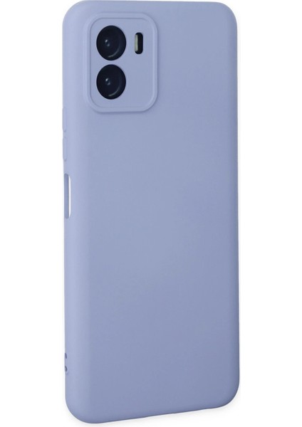 Vivo Y15S Kılıf Nano Içi Kadife Silikon - Lila Glstd