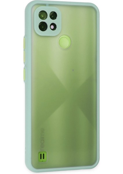 Realme C21 Kılıf Montreal Silikon Kapak - Turkuaz Glstd