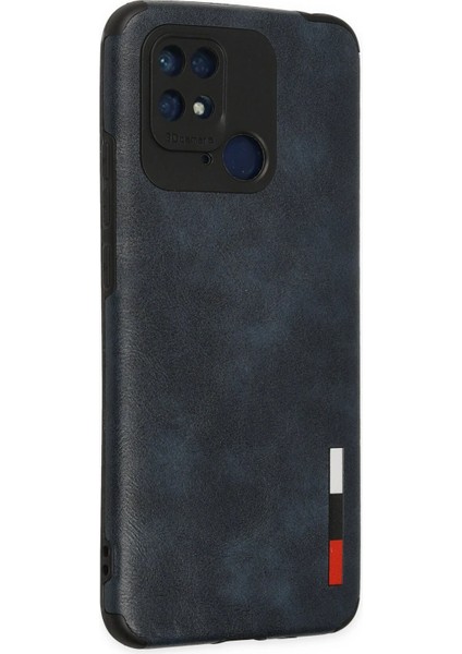 Xiaomi Redmi 10C Kılıf Loop Deri Silikon - Lacivert Glstd