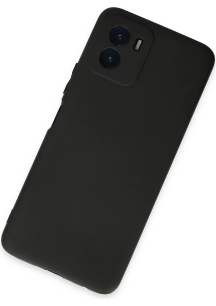 Vivo Y15S Kılıf First Silikon - Siyah Glstd