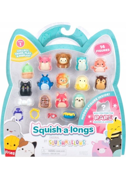Fırsat Byr AL0029 Squish A Longs 14 Figür + Yüzük Set Seri 1 Yeni