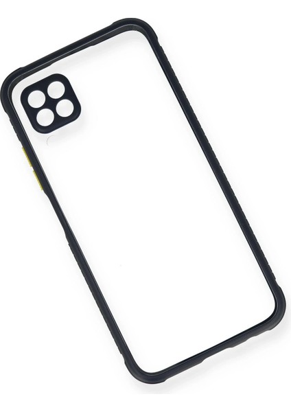 Huawei P40 Lite Kılıf Miami Şeffaf Silikon - Lacivert Glstd