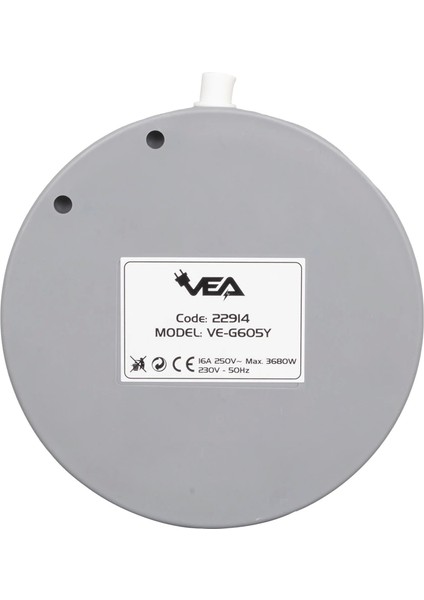 5li Anahtarlı 1.5 Metre Grup Priz VE-G605Y (5047)