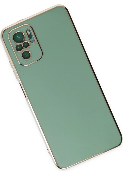 Xiaomi Redmi Note 10 Kılıf Volet Silikon - Açık Yeşil Glstd