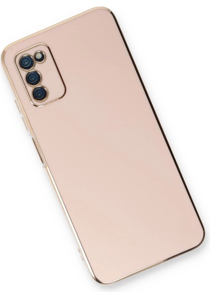 Samsung Galaxy A03S Kılıf Volet Silikon - Pembe Glstd