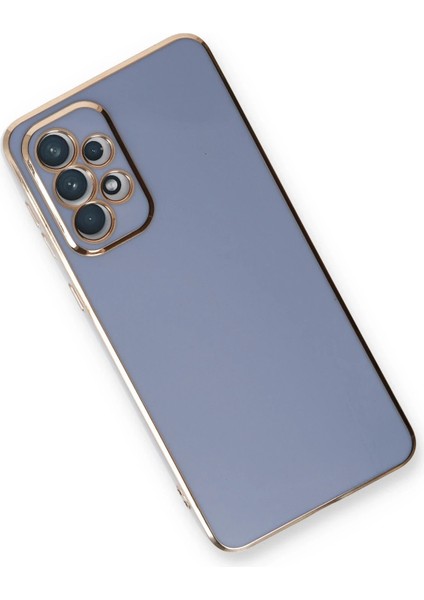 Samsung Galaxy A53 5g Kılıf Volet Silikon - Mavi Glstd