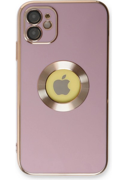 Apple iPhone 12 Kılıf Store Silikon - Mor Glstd