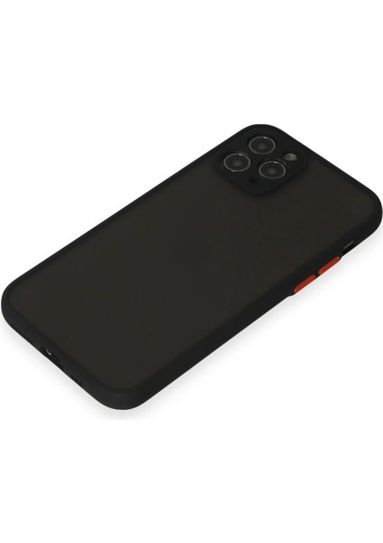 Apple iPhone 11 Pro Kılıf Montreal Silikon Kapak - Siyah Glstd