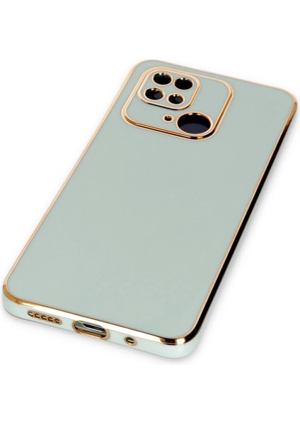 Xiaomi Redmi 10C Kılıf Volet Silikon - Açık Yeşil Glstd