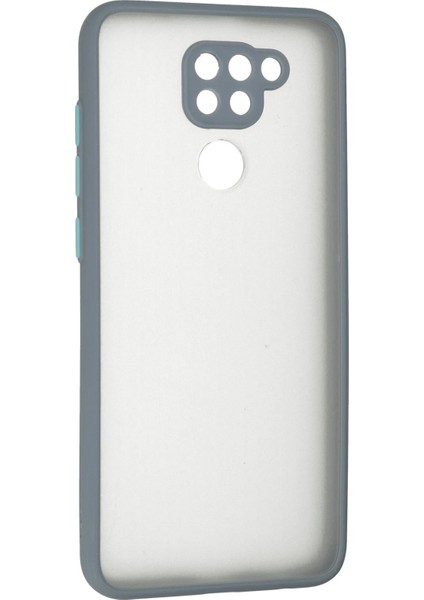 Xiaomi Redmi Note 9 Kılıf Montreal Silikon Kapak - Gri Glstd