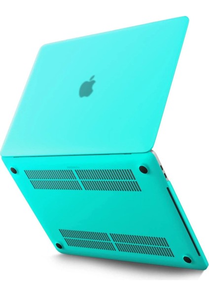 Macbook Pro 13 2021 Macbook Buzlu Kapak - Yeşil Glstd