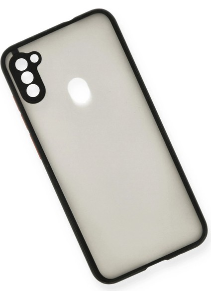 Samsung Galaxy A11 Kılıf Montreal Silikon Kapak - Siyah Glstd