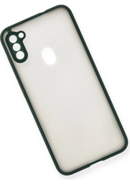 Samsung Galaxy A11 Kılıf Montreal Silikon Kapak - Yeşil Glstd