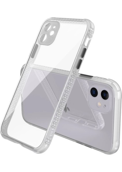 Apple iPhone 12 Kılıf Miami Şeffaf Silikon - Şeffaf Glstd