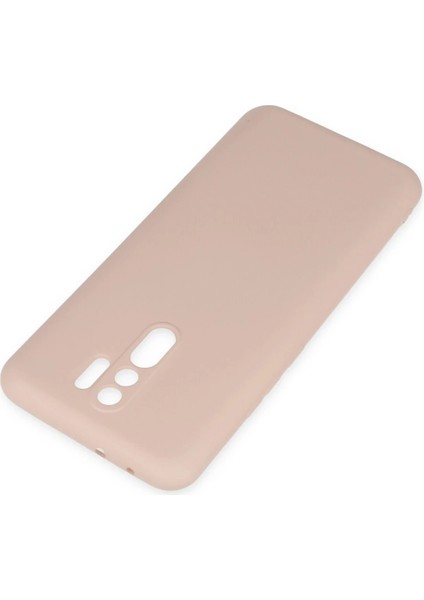 Xiaomi Redmi 9 Kılıf Nano Içi Kadife Silikon - Pudra Glstd