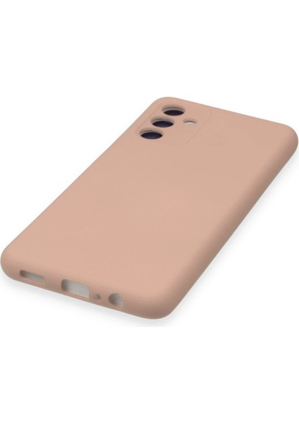 Samsung Galaxy A14 4g Kılıf Nano Içi Kadife Silikon - Pudra Glstd