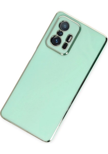 Xiaomi Mi 11T Pro Kılıf Volet Silikon - Açık Yeşil Glstd