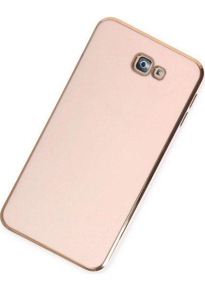 Samsung Galaxy J7 Prime Kılıf Volet Silikon - Pembe Glstd