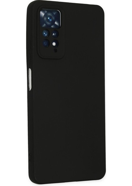 Xiaomi Redmi Note 11 Pro Kılıf Nano Içi Kadife Silikon - Siyah Glstd