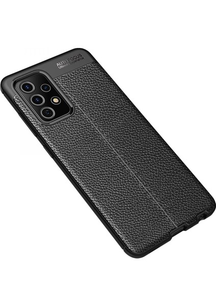 Samsung Galaxy A72 Kılıf Auto Focus Kapak - Siyah Glstd