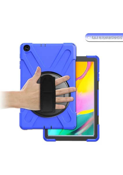 Samsung Galaxy T510 Tab A 10.1 Kılıf Amazing Tablet Kapak - Mavi Glstd